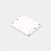 Post-it® Motif rose mignon de coeur d'amour (Incliné)