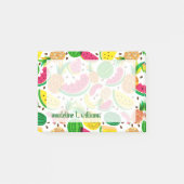 Post-it® Motif rouge et jaune de fruit tropical (Devant)