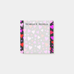 Post-it® Motif rouge, rose, pourpre et magenta d'amusement