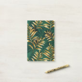 Post-it® Motif sans couture avec des fougères dorées (Sur un bureau)