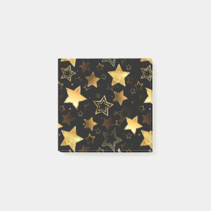 Post-it® Motif sans couture avec étoiles d'or