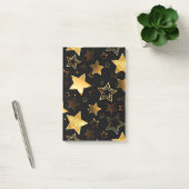 Post-it® Motif sans couture avec étoiles d'or (Bureau)