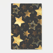 Post-it® Motif sans couture avec étoiles d'or (Devant)