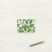 Post-it® Motif sans couture avec Feuilles de thé vert (Sur un bureau)