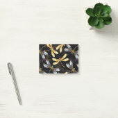 Post-it® Motif sans couture avec libellules d'or (Bureau)