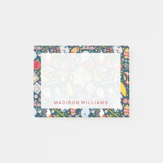 Post-it® Motif sans couture japonais (Devant)