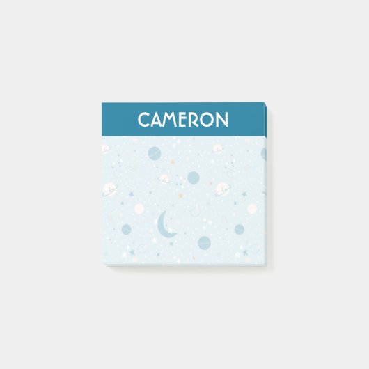 Post-it® Motif Sky & Space bleu (Devant)