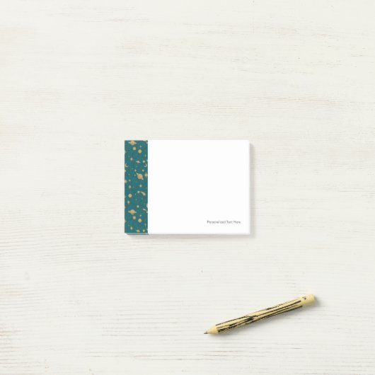 Post-it® motif spatial (Sur un bureau)