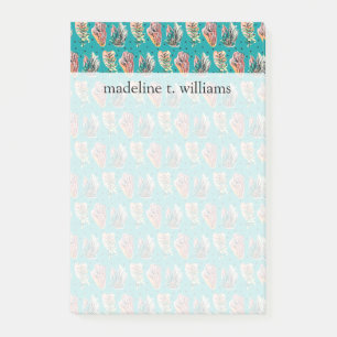 Post-it® Motif succulent de cactus graphique abstrait