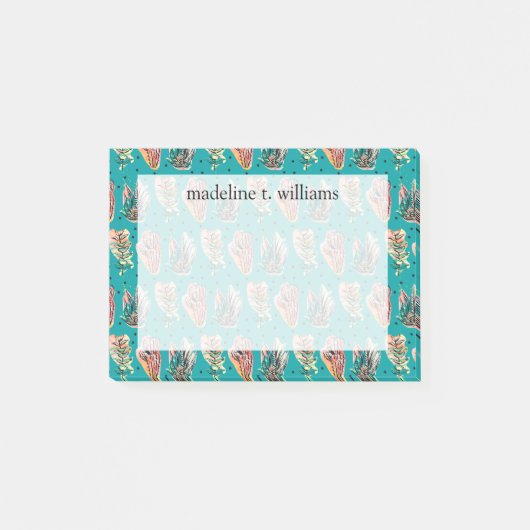Post-it® Motif Succulent de Cactus Graphiques Abstraits (Devant)