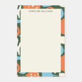 Post-it® Motif tendance élégant Nom Abstrait du monogramme (Devant)