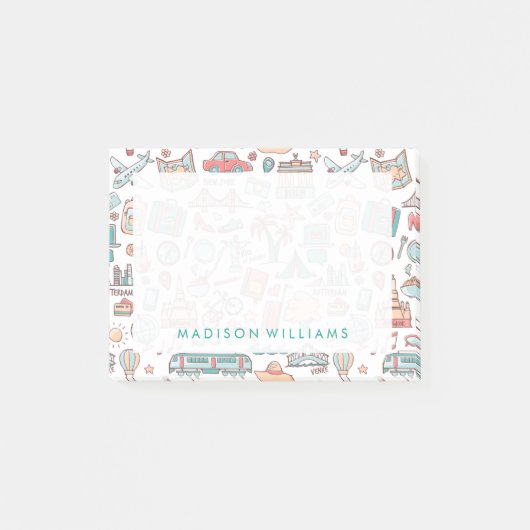 Post-it® Motif touristique Pastel (Devant)