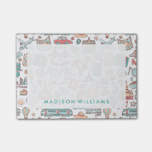 Post-it® Motif touristique Pastel