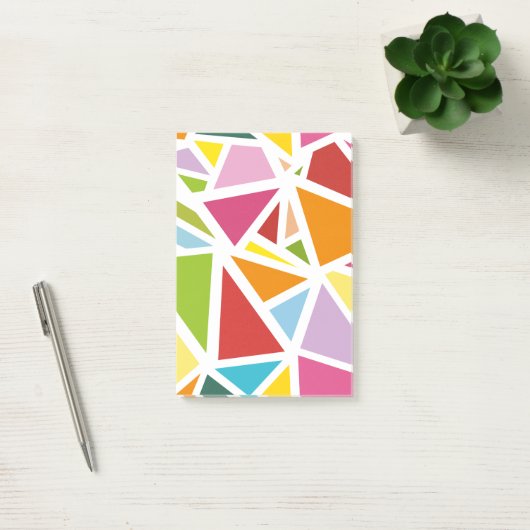Post-it® Motif triangles colorés 4 (Bureau)