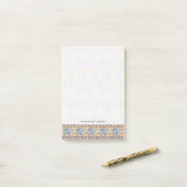 Post-it® Motif tribal Blue Ethnic Elephant (Sur un bureau)
