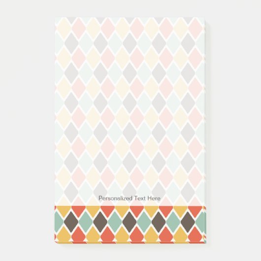 Post-it® Motif tribal de mode d'ikat moderne (Devant)