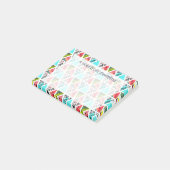 Post-it® Motif tropical abstrait coloré (Incliné)