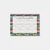 Post-it® Motif tropical abstrait de texture de néon (Devant)