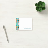 Post-it® Motif turquoise et orange de formes (Bureau)