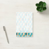 Post-it® Motif turquoise et orange de formes (Bureau)