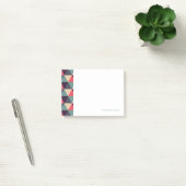 Post-it® Motif turquoise et rose de triangle (Bureau)