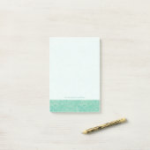 Post-it® Motif Turquoise Peony (Sur un bureau)