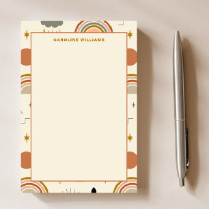 Post-it® Motif unique Boho Bohemian Rainbow Enseignant