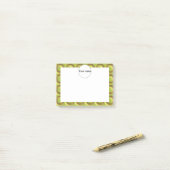 Post-it® Motif vert 3d cercles (Sur un bureau)