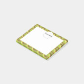 Post-it® Motif vert 3d cercles (Incliné)