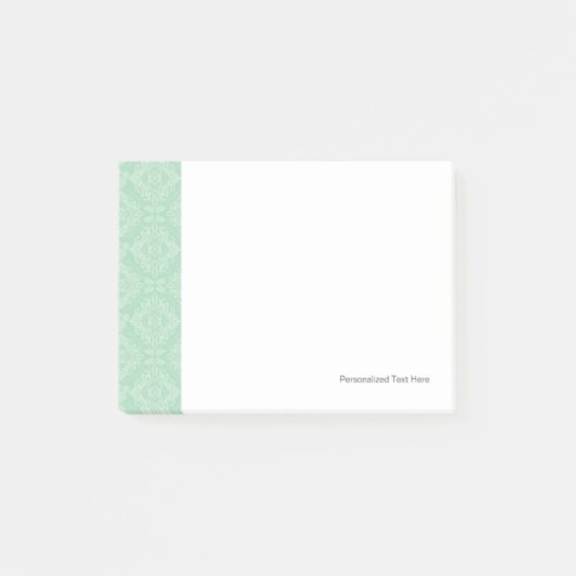 Post-it® Motif vert de damassé (Devant)