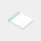Post-it® Motif vert de damassé (Incliné)