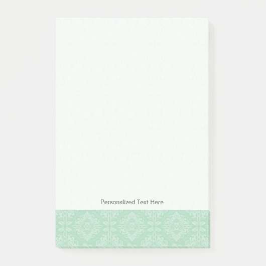 Post-it® Motif vert de damassé (Devant)