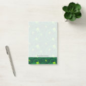 Post-it® Motif vert d'Emo avec des cercles (Bureau)