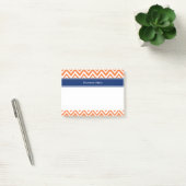 Post-it® Motif Zigzag orange personnalisé (Bureau)