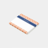 Post-it® Motif Zigzag orange personnalisé (Incliné)