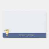 Post-it® Motivation devis entraîneur d'affaires sportif BLU (Devant)