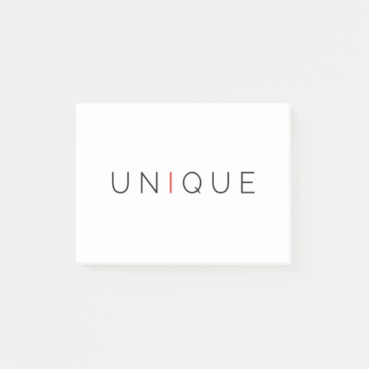 Post-it® Motivation unique Inspiration Citation (Devant)