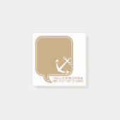 Post-it® Motivational Funny Kraft Voix Bubble Ancre (Devant)