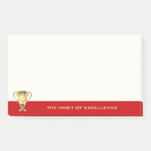 Post-it® Motivationnel devis sport coach d'affaires golden (Devant)