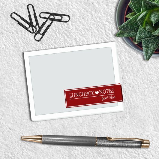 Post-it® Mots d'amour dans la boîte à lunch