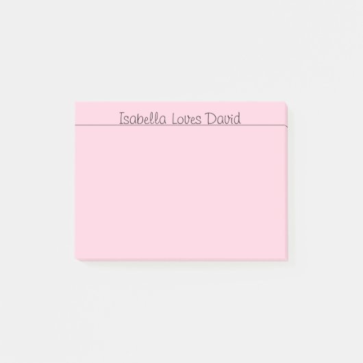 Post-it® Mots d'amour rose (Devant)