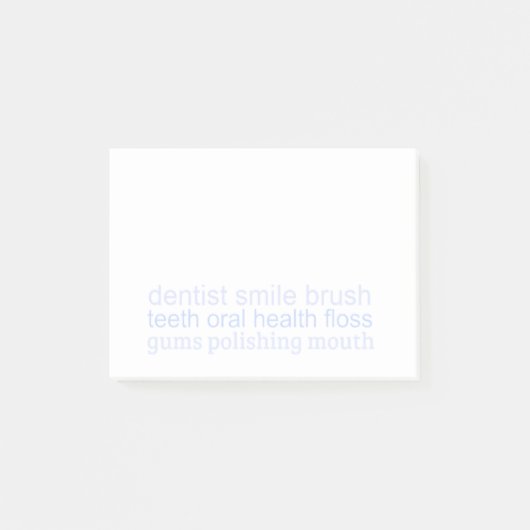 Post-it® Mots Dentaires Pastel (Devant)