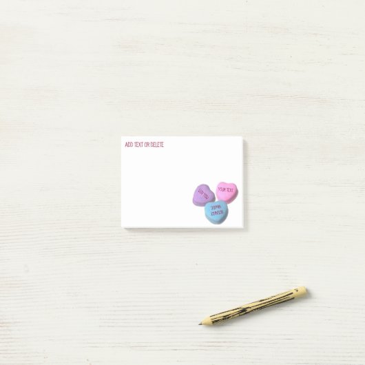 Post-it® Mots faits sur commande et énonciations de (Sur un bureau)