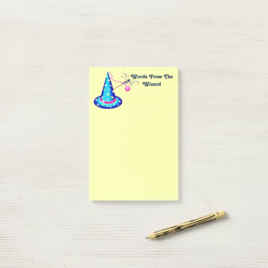 Post-it® "Mots notes de Courrier-it® de magicien" (Sur un bureau)