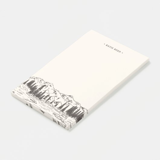 Post-it® Mountain Sketch Personnalisé (Incliné)