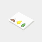 Post-it® Mountain Sun Tree Camping Randonnée Escalade Poste (Incliné)