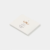 Post-it® Moustache Crème Rayures Bleues Vous Pose Une Quest (Incliné)