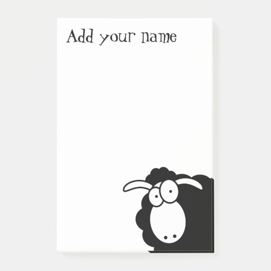Post-it® Mouton noir (Devant)