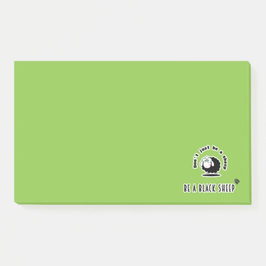 Post-it® mouton noir (Devant)