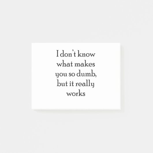 Post-it® Muet (Devant)